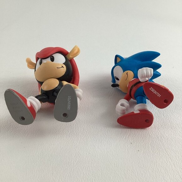 Sega Sonic The Hedgehog Deluxe Christmas 3" PVC Figures Mighty Armadillo Lot - Picture 5 of 6